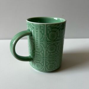 Starbucks Mint Green Patterned Mug